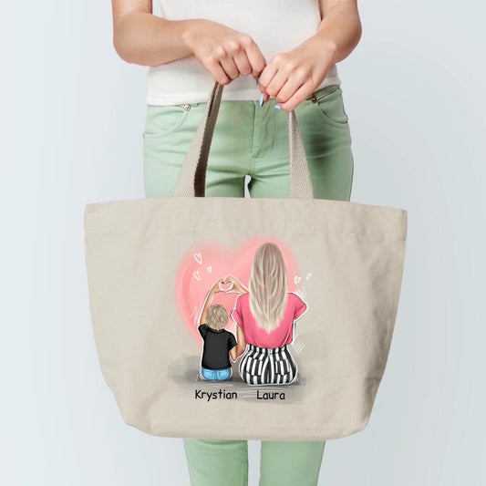 Rodinná personalizovaná taška  - Máma a syn #8