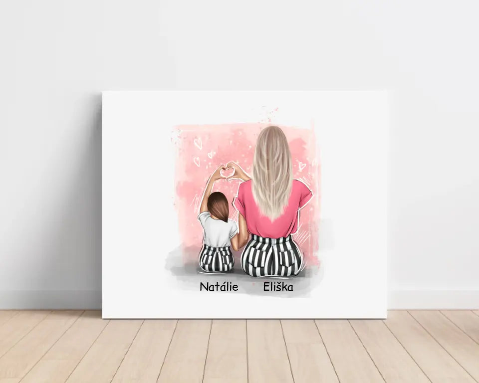 Obraz na plátně pro maminku + dceru #4