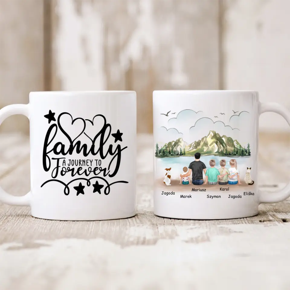 Hrnek pro otce + až 4 děti + 1/2 domácích mazlíčků #2