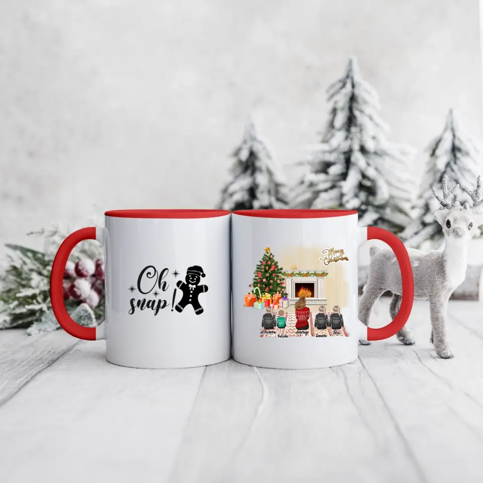 Rodinný hrnek - maminka + až 1-4 děti #Vánoce