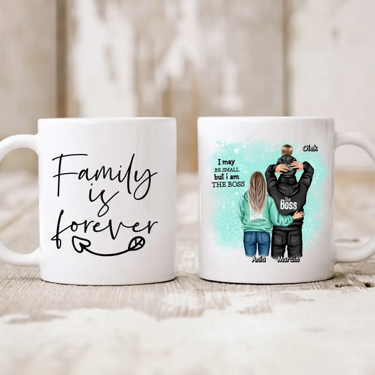 Rodinný hrnek 2 lidé + Dítě