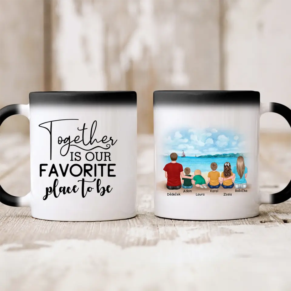 Hrnek pro babičku a dědečka + 1-4 vnoučata #5