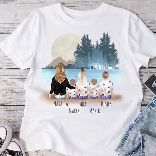 Rodinné tričko (personalizované) - maminka + až 1-4 děti #8