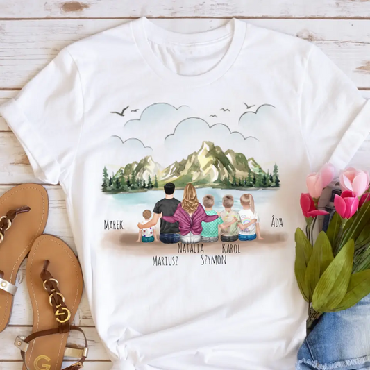 Rodinné tričko (personalizované) - 2 osoby dospělí + až 4 děti #1