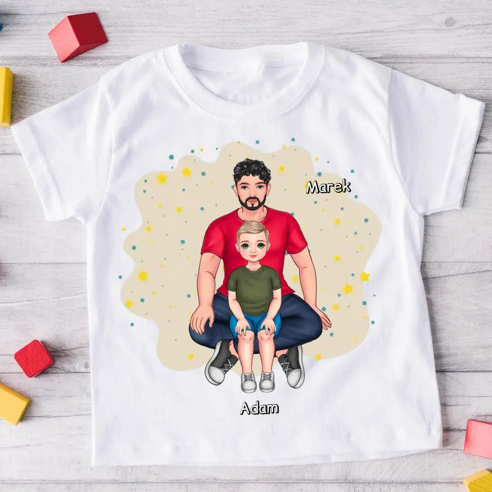 Rodinné tričko (personalizované) - pro tátu a syna #9212