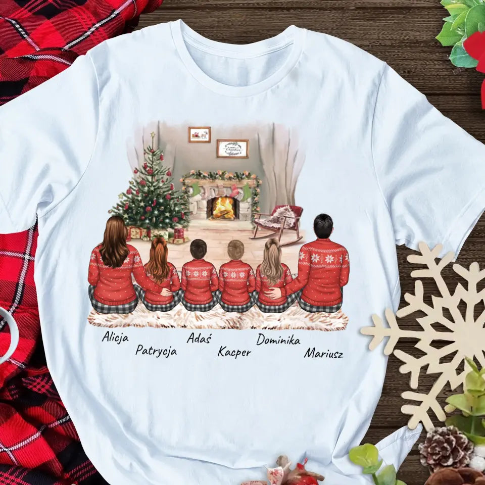 Vánoční trička pro rodinu - 2 osoby dospělí + až 1-4 děti #99