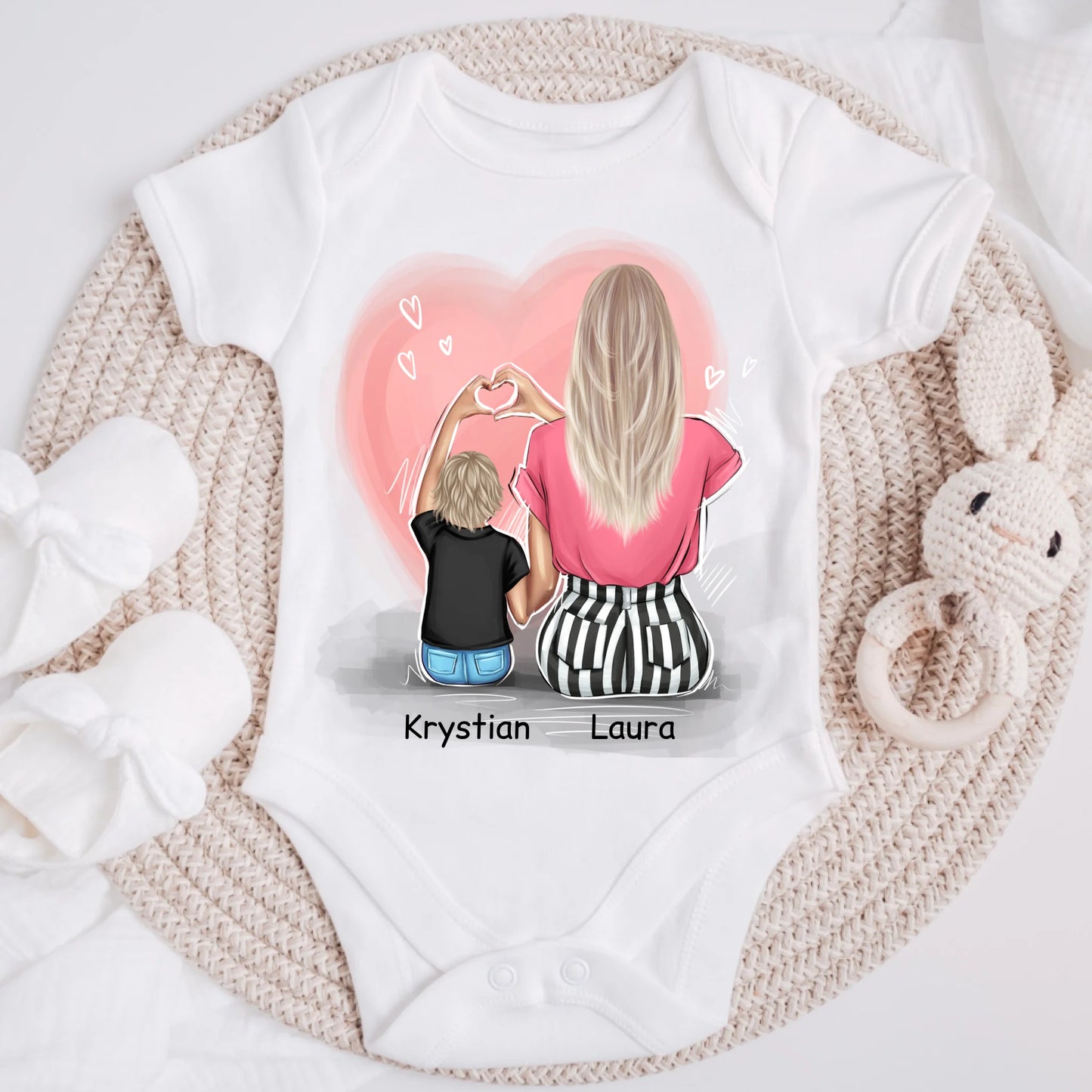 Rodinné tričko (personalizované) - Máma a syn #14