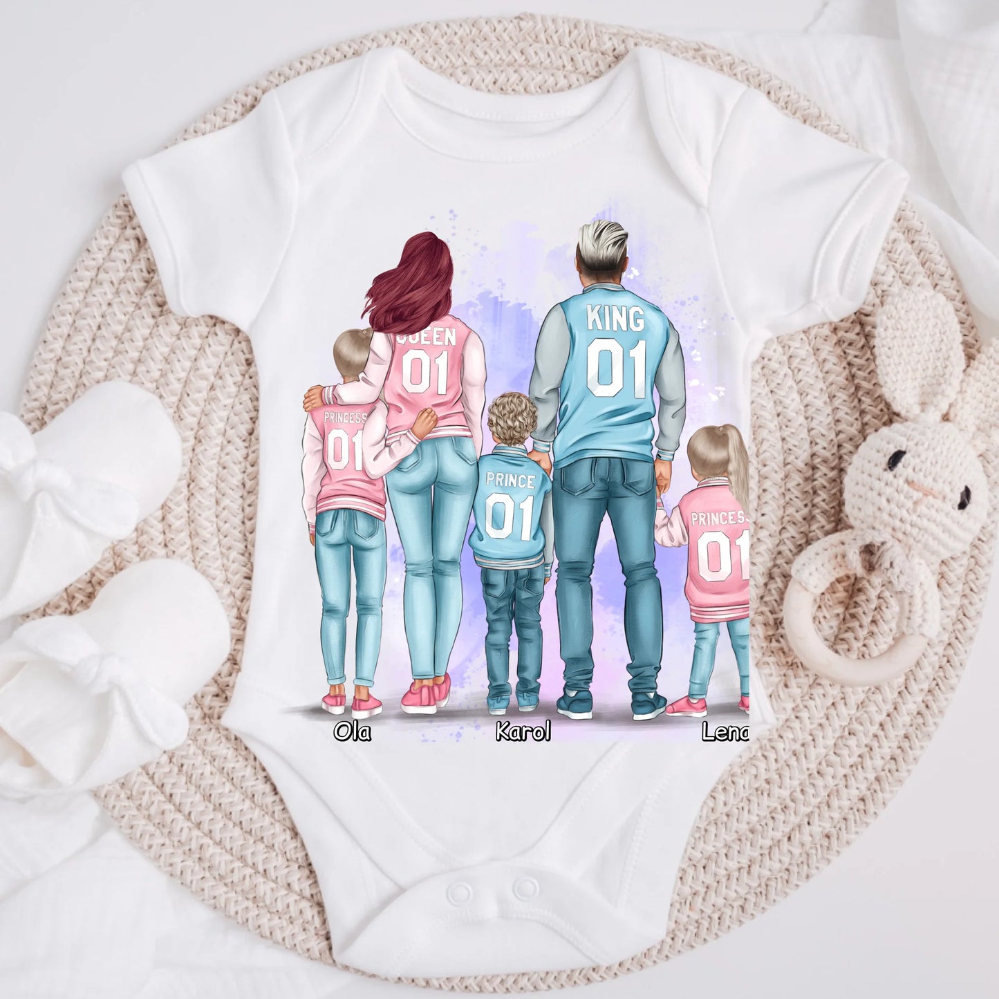 Rodinné tričko (personalizované) - 2 lidé + 1/3 děti #11