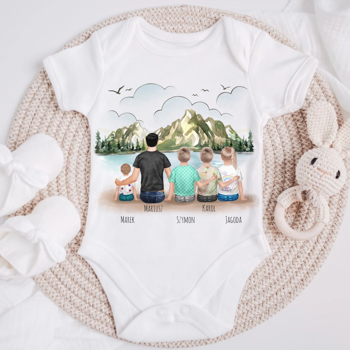 Rodinné tričko (personalizované) - pro tátu + až 4 děti #10