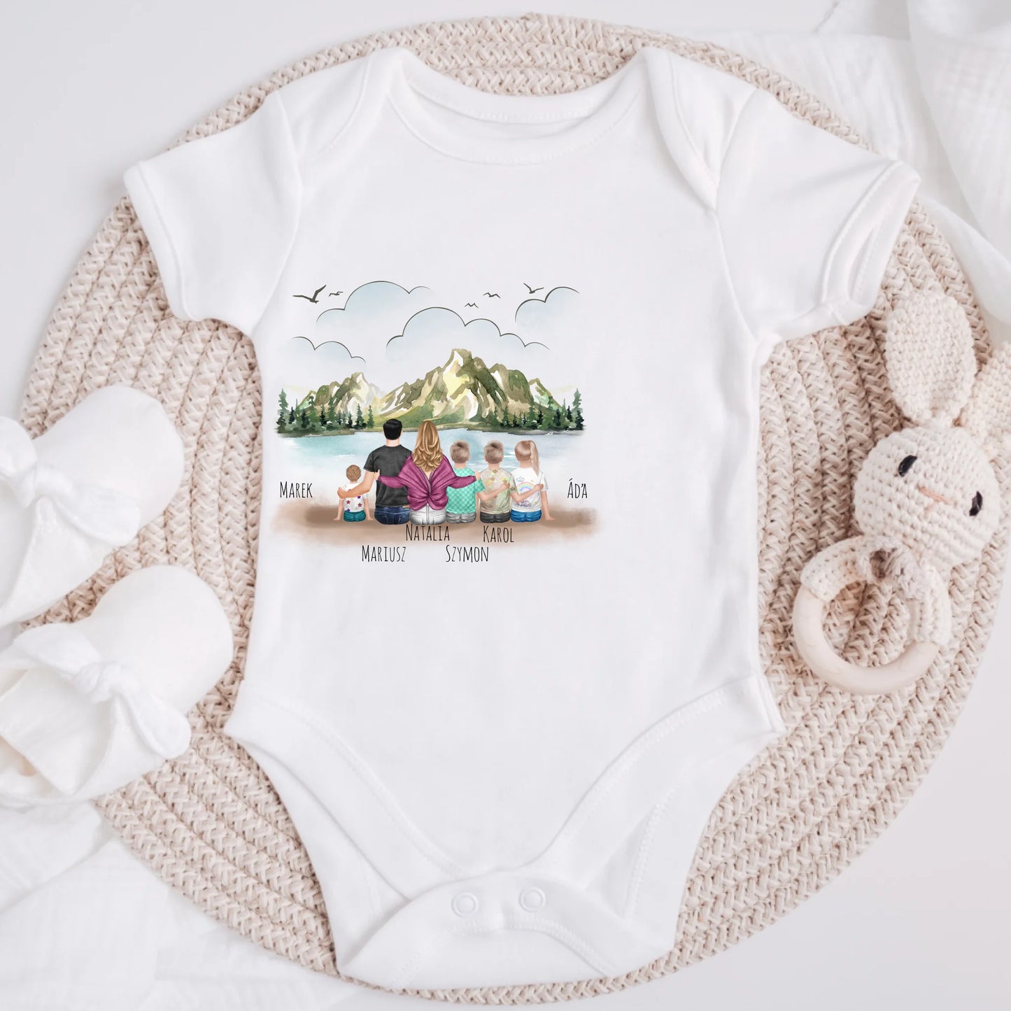 Rodinné tričko (personalizované) - 2 osoby dospělí + až 4 děti #1