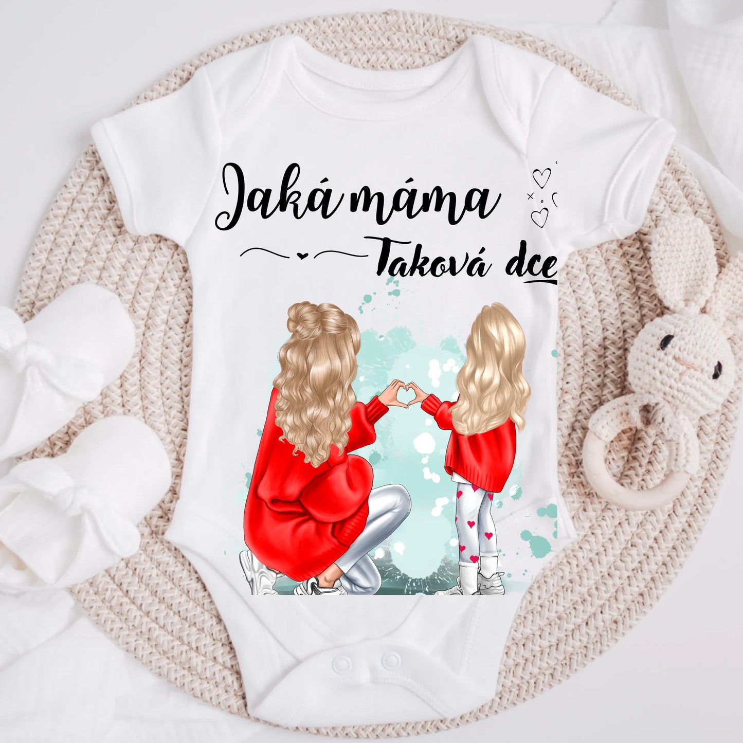 Rodinné tričko (personalizované) - Máma a dcera #81