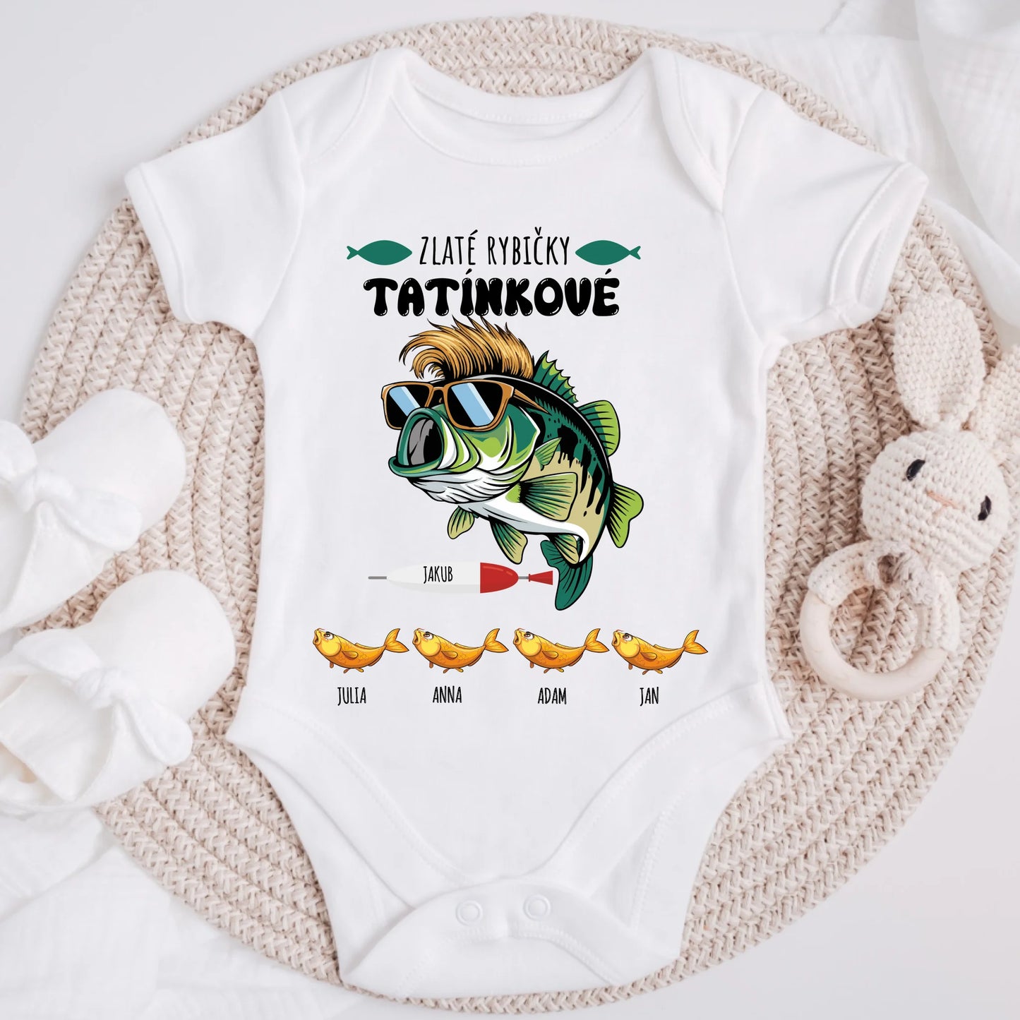 Tričko pro tátu a děti - Personalizované - Dárek ke Dni otců #9731