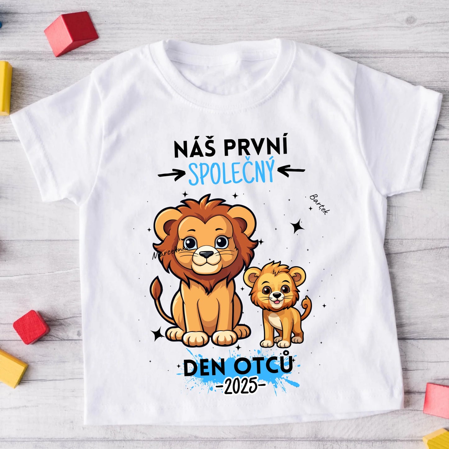 Tričko se vzorem táta a dítěte - Personalizované (rodinné) #8338