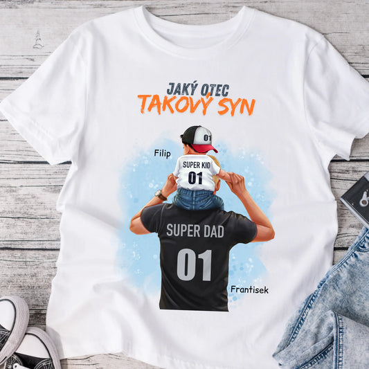 Tričko pro tátu a dceru/syna – Personalizované – Dárek ke Dni otců #5