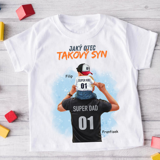 Tričko pro tátu a dceru/syna – Personalizované – Dárek ke Dni otců #5