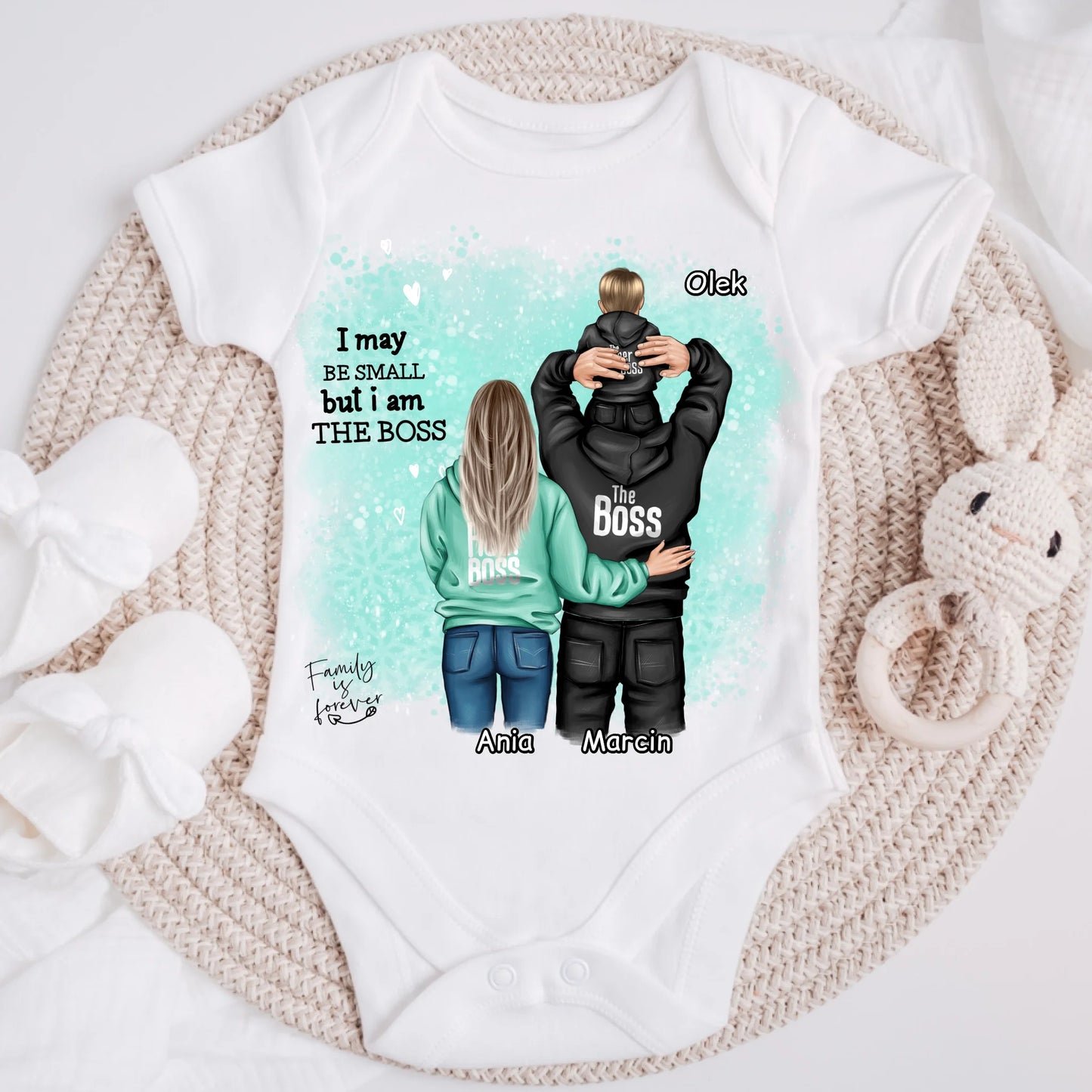 Rodinné tričko (personalizované) - 2 lidé + Dítě #7