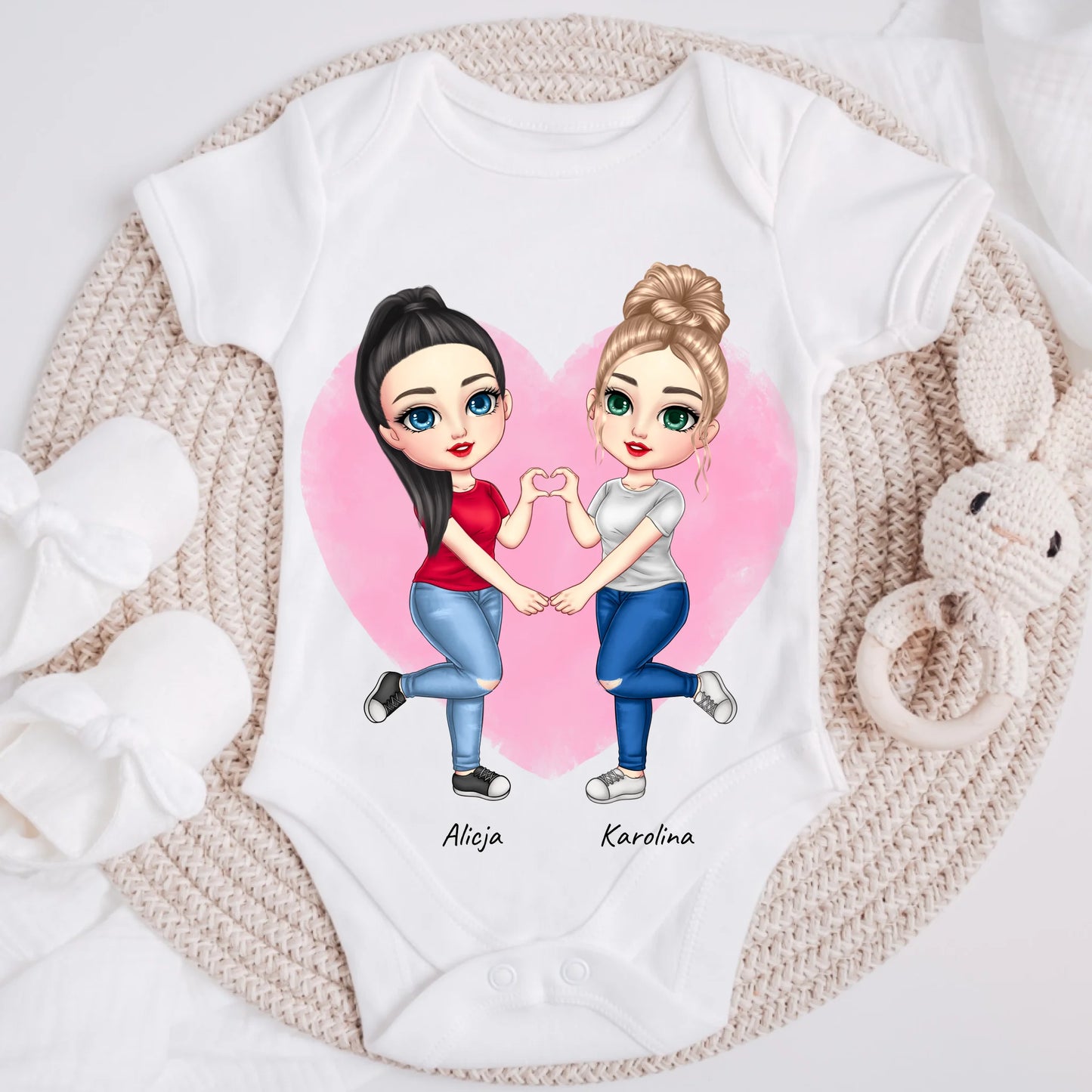 Rodinné tričko (personalizované) - máma a dcera #61