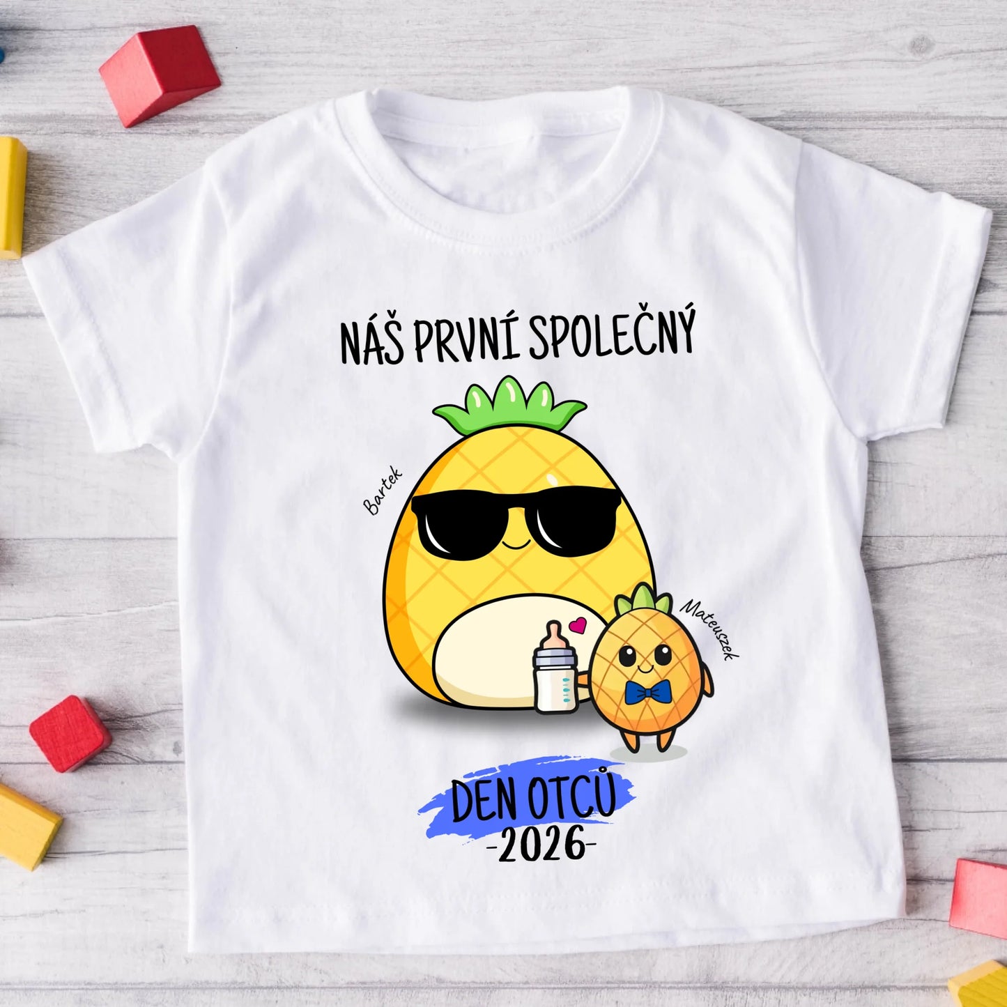 Tričko se vzorem táta a dítěte - Personalizované (rodinné) #8011