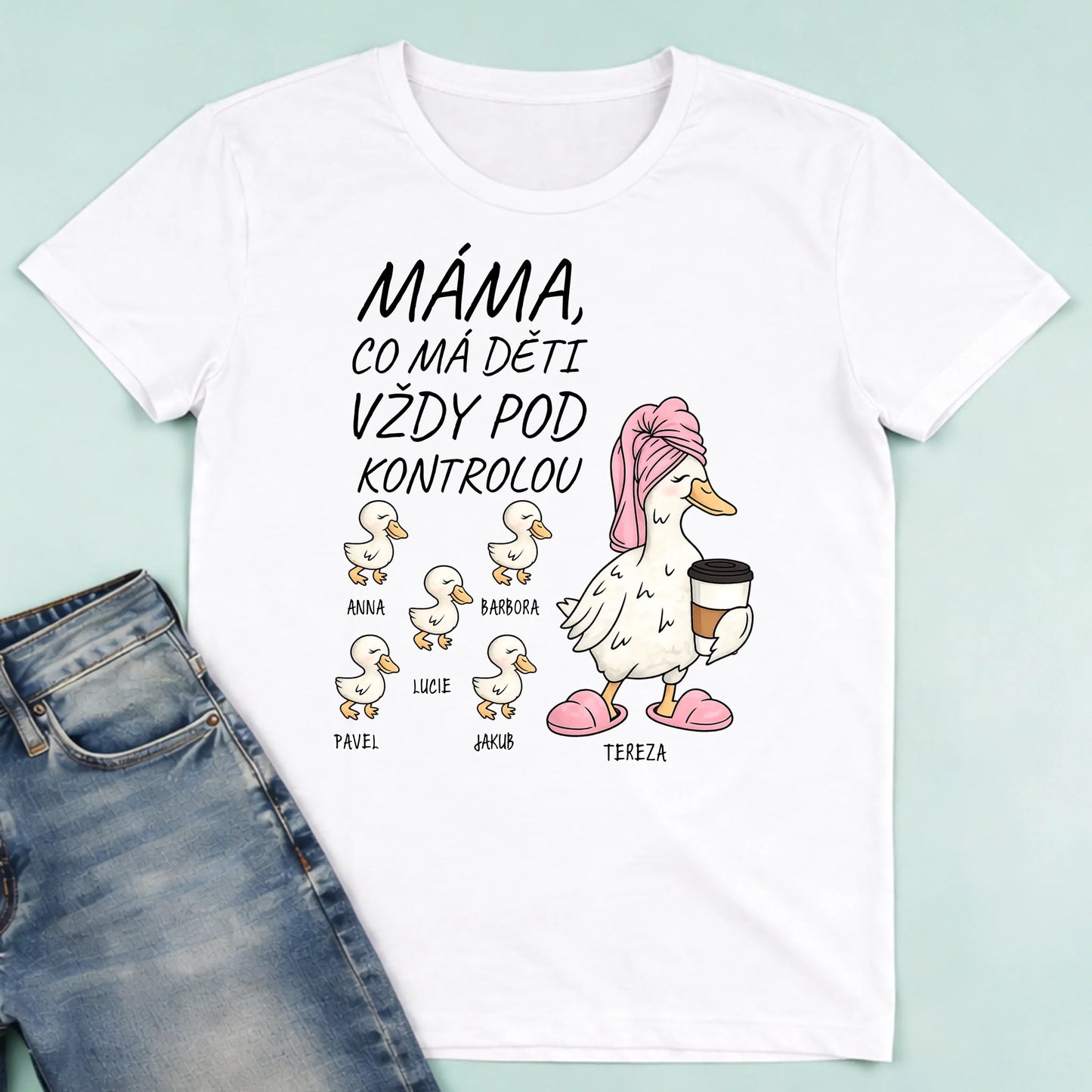 męska biała koszulka przód 1