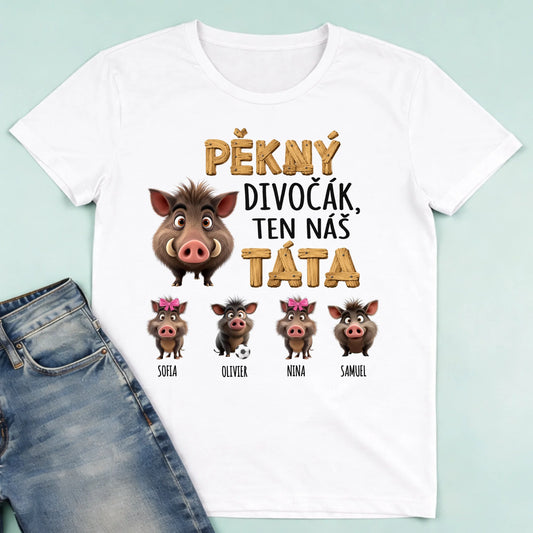 męska biała koszulka przód 1