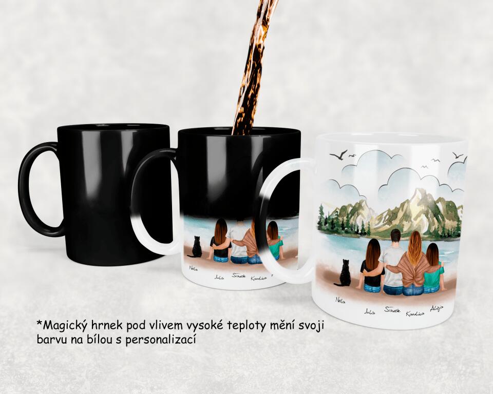 Rodinný hrnek 2 lidé + Dítě