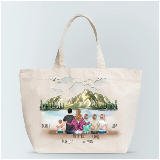 Rodinná personalizovaná taška - 2 osoby dospělí + až 1-4 děti #1