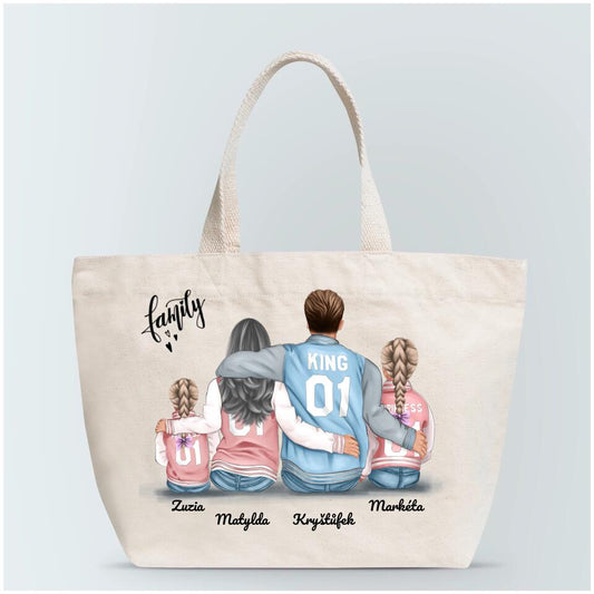 Rodinná personalizovaná taška - 2 lidé +1-2 děti #3