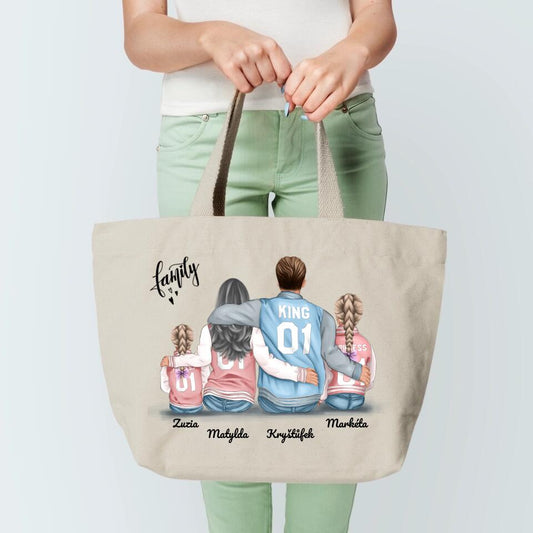 Rodinná personalizovaná taška - 2 lidé +1-2 děti #3