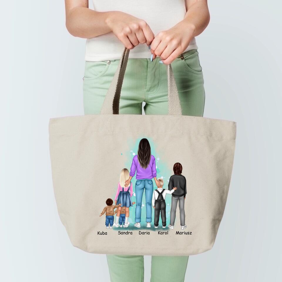 Personalizovaná nákupní taška  - maminka + až 1-4 děti #7