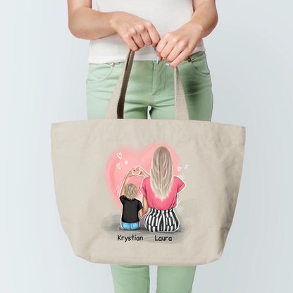 Rodinná personalizovaná taška  - Máma a syn #8