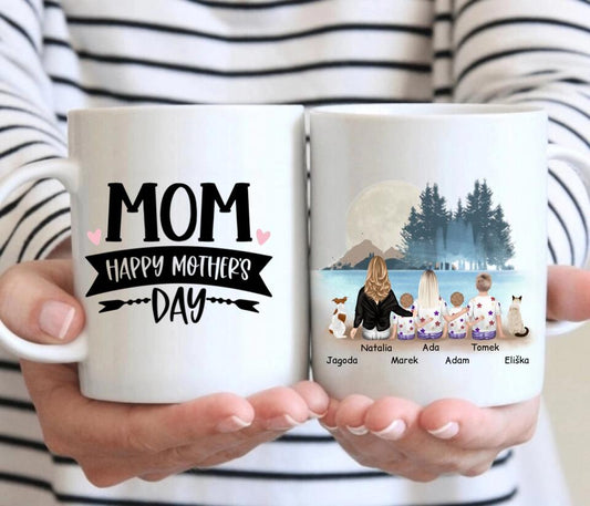 Hrnek pro maminku - 1-4 děti + 1/2 domácích mazlíčků #10