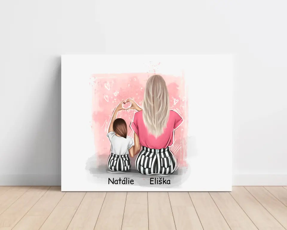 Obraz na plátně pro maminku + dceru #4