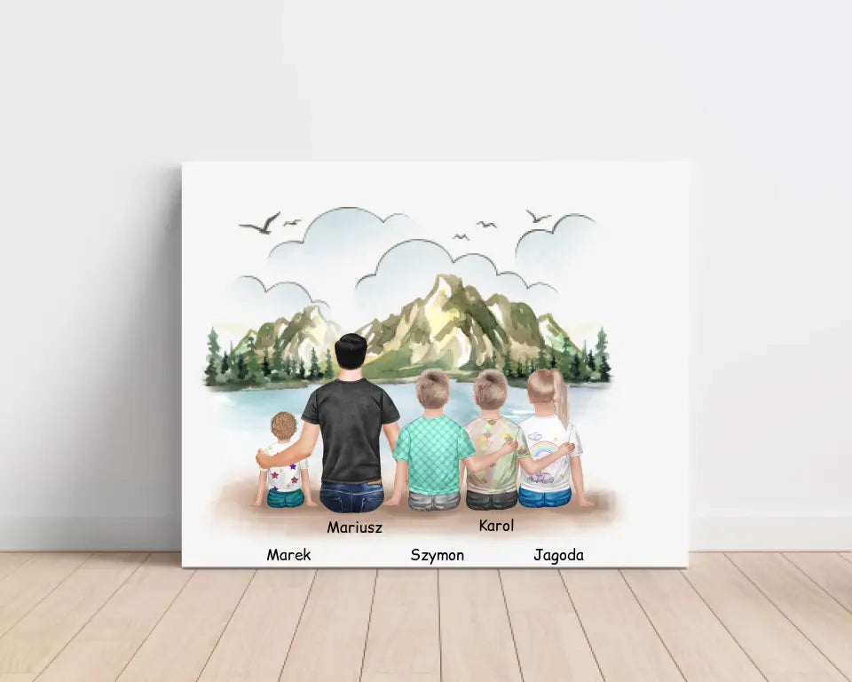 Obraz na plátně pro tátu + až 4 děti #3