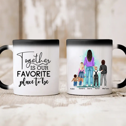 Rodinný hrnek - maminka + až 1-4 děti #CZ12