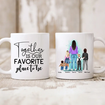 Rodinný hrnek - maminka + až 1-4 děti #CZ12