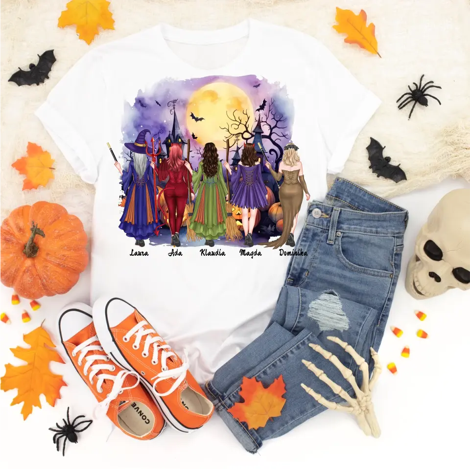Tričko s potiskem - pro přátele - max. 1-5 lidí na Halloween #1