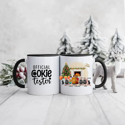 Rodinný hrnek - 2 osoby dospělí + až 4 děti + 1/2 domácích mazlíčků #Vánoce