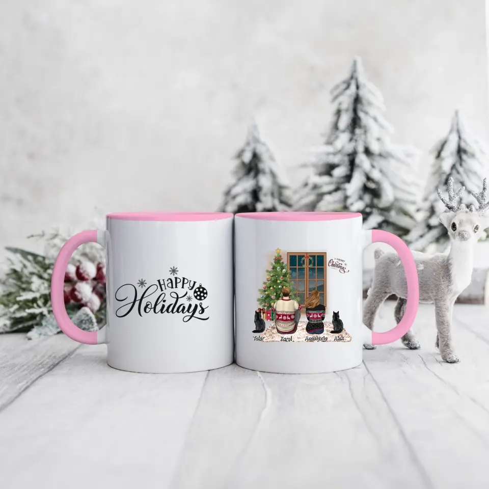 Hrnek pro páry vánoční + 1-2 domácí mazlíčci #9