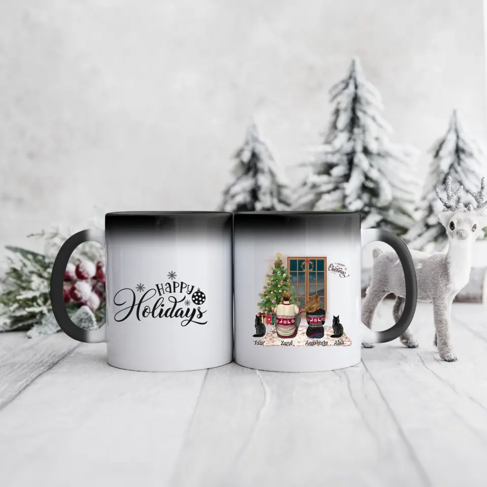 Hrnek pro páry vánoční + 1-2 domácí mazlíčci #9