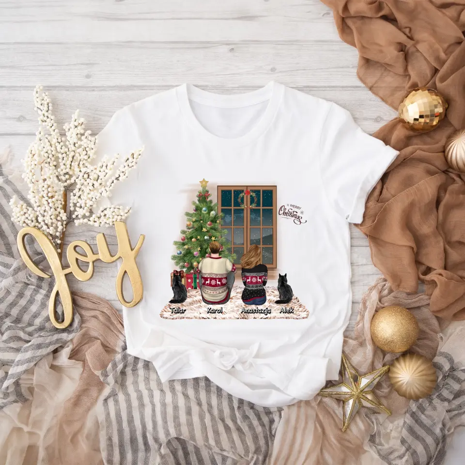 Vánoční trička pro páry + 1-2 domácí mazlíčci #9