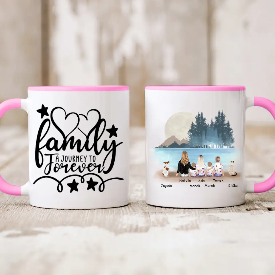 Rodinný hrnek - maminka + až 1-4 děti + 1/2 domácích mazlíčků #10