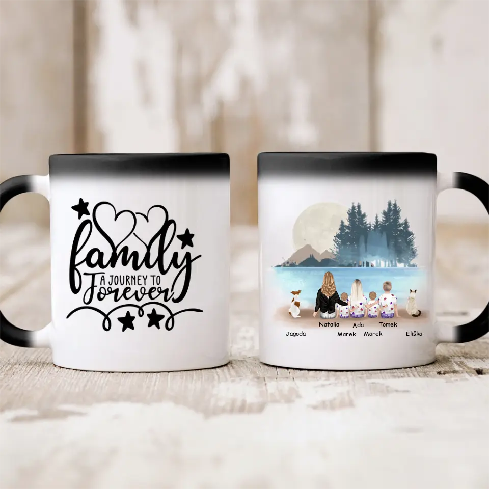 Rodinný hrnek - maminka + až 1-4 děti + 1/2 domácích mazlíčků #10