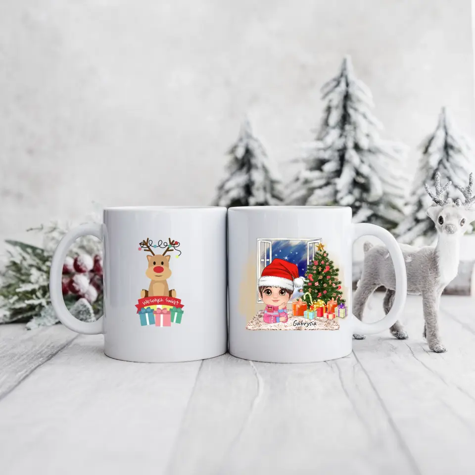 Rodinný hrnek pro dívku #Vánoce - 21