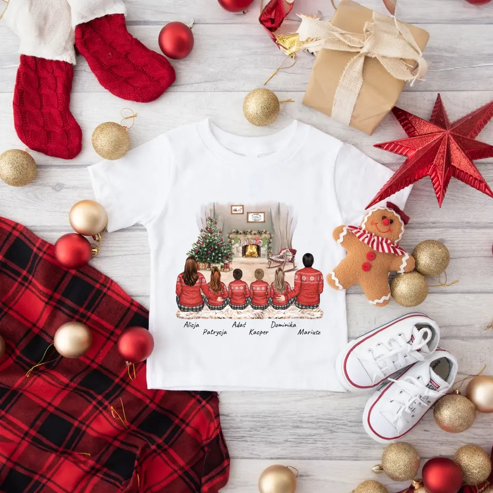 Vánoční trička pro rodinu - 2 osoby dospělí + až 1-4 děti #99