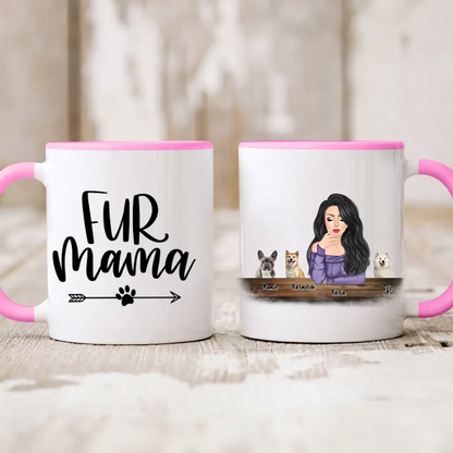 Hrnek s pejskem - žena + 1-3 domácí zvířata #3