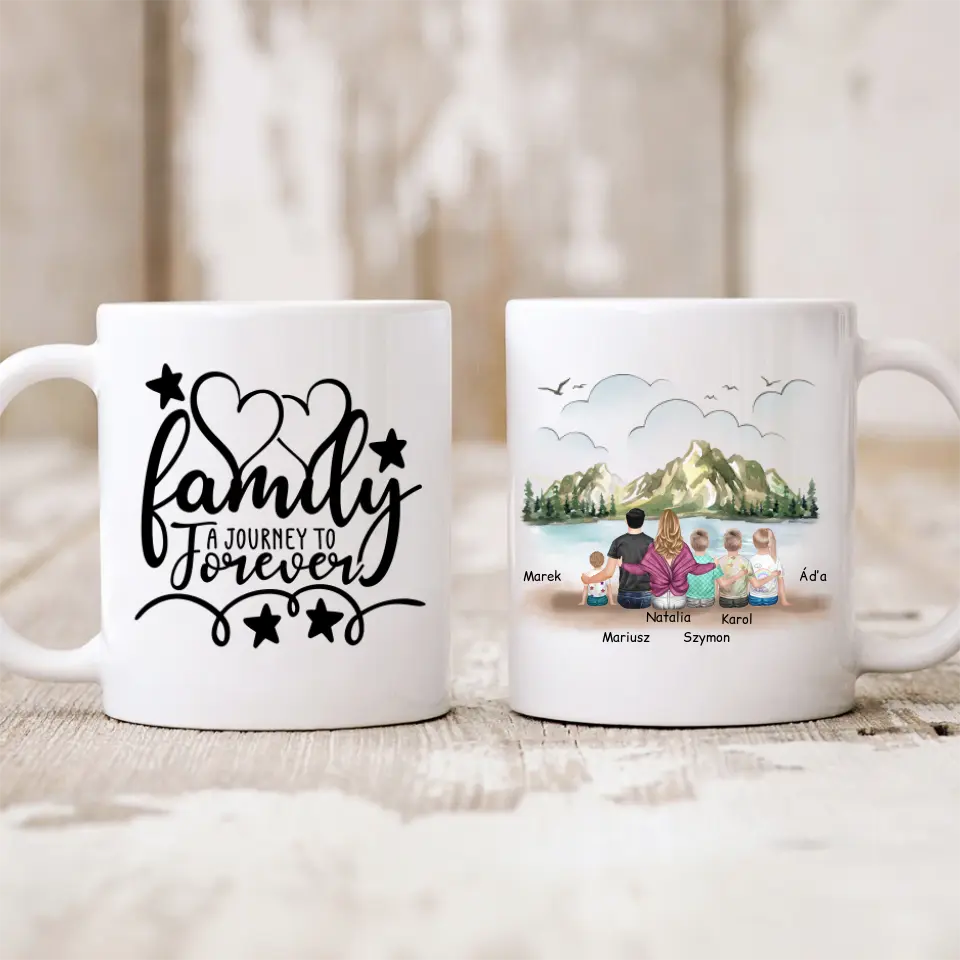 Rodinný hrnek - 2 osoby dospělí + až 4 děti