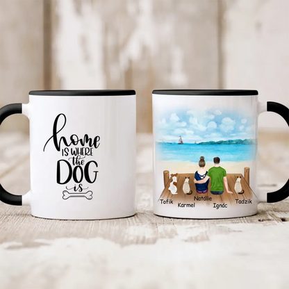 Hrnek žena + muž + max. 3 domácí zvířata