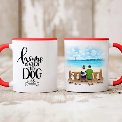 Hrnek žena + muž + max. 3 domácí zvířata