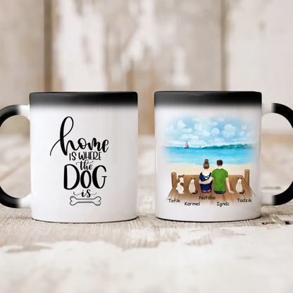 Hrnek žena + muž + max. 3 domácí zvířata