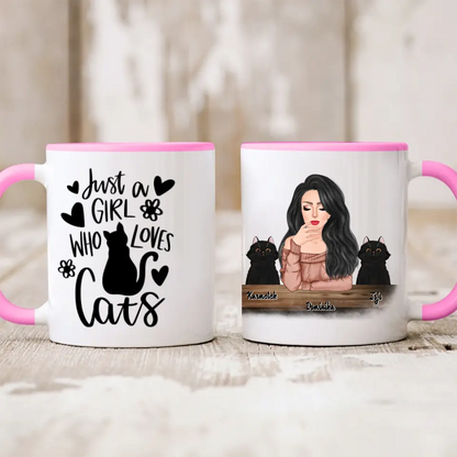 Hrnek s kočkou - Žena + 1-3 domácí zvířata #2